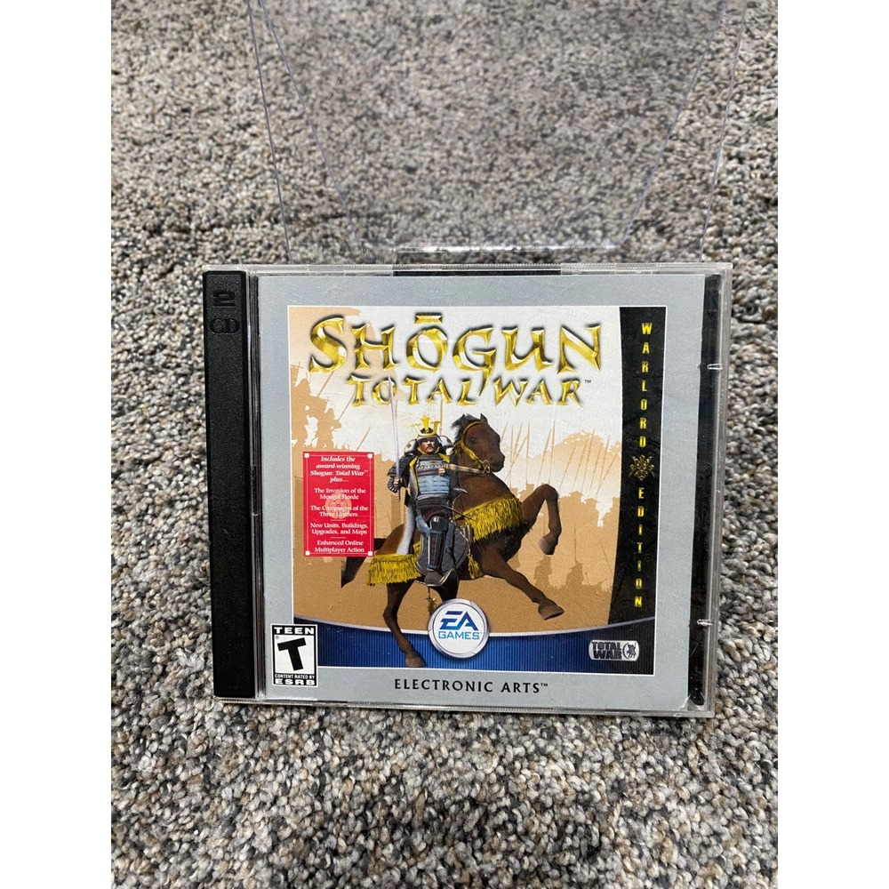 EA Shogun Total War Warlord Edition PC Games N/A Silver Excellent Missing Disc 1